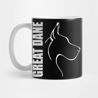 Great Dane profile dog lover Mug